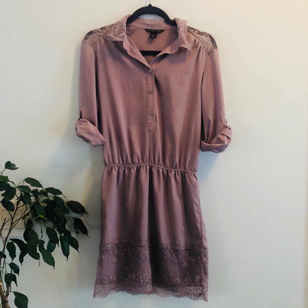 Victoria’s Secret Lavender Lace Inlay Dress
